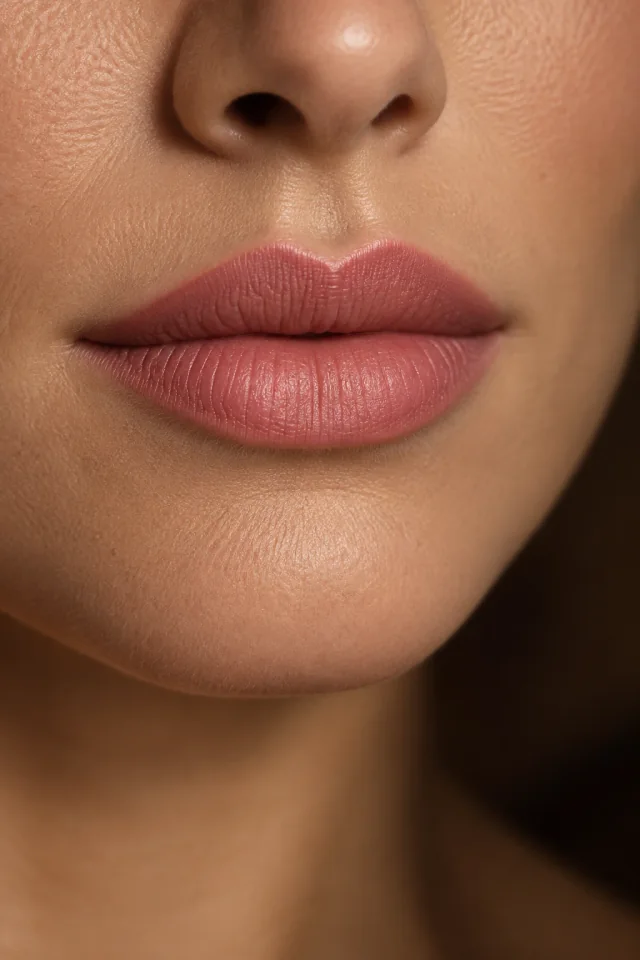 KI-generiertes Beauty-Motiv: Lippen Permanent Make-up